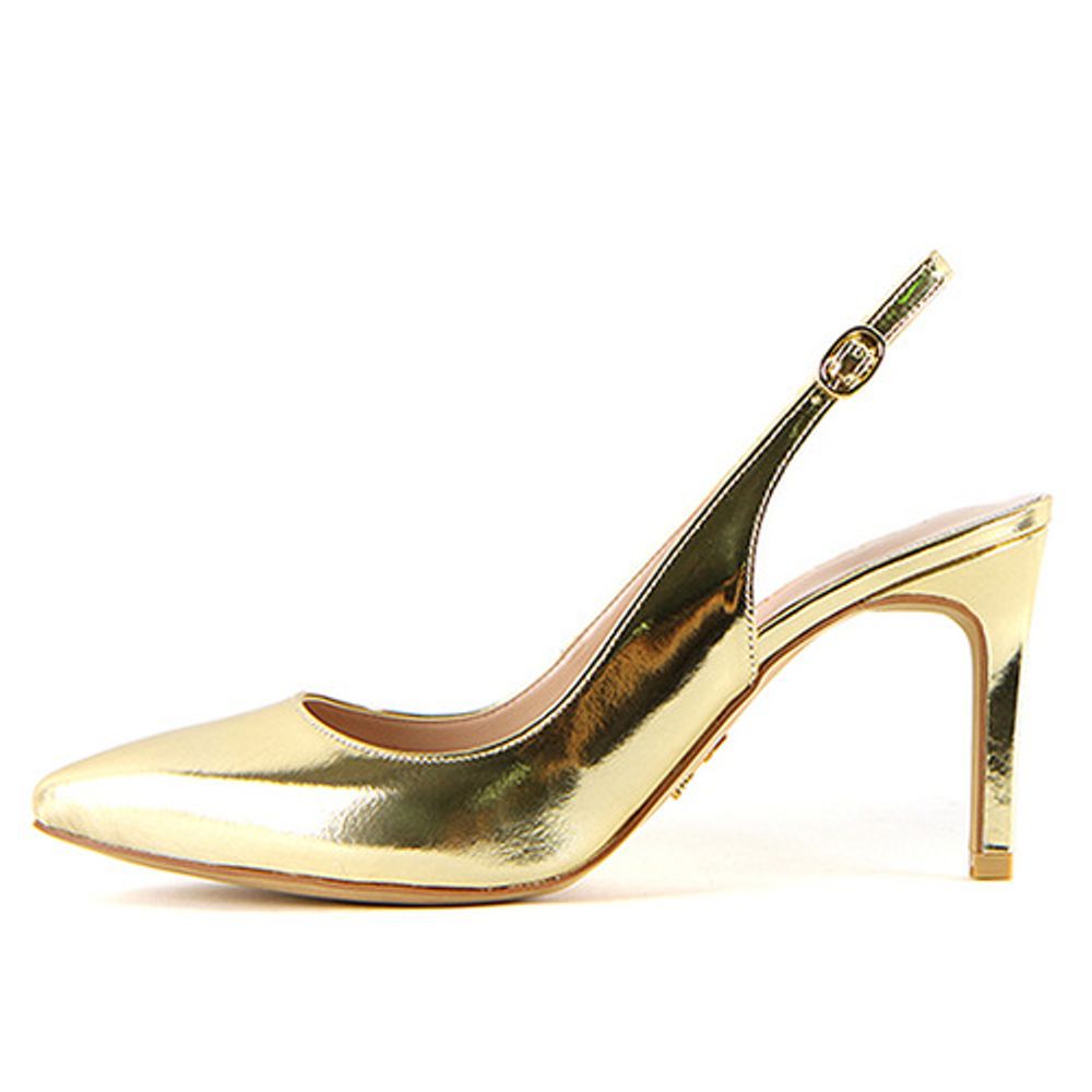 [KUHEE] Sling-back(5060-3) 9cm-High Heel Gold Strap Party Shoes Wedding Shoes Handmade Shoes - Made in Korea
